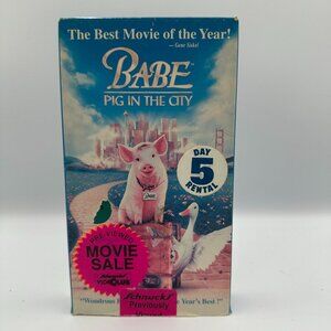 Babe Pig In The City VHS 1998 Family Comedy Adventure Previously Viewed Rental